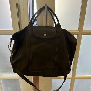 Longchamp leather tote bag